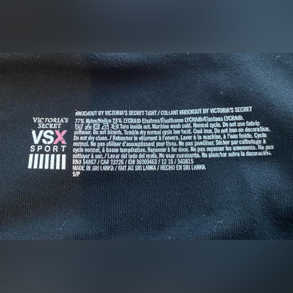 Victoria’s Secret Sport Black Tights, Size S - Picture 8 of 8